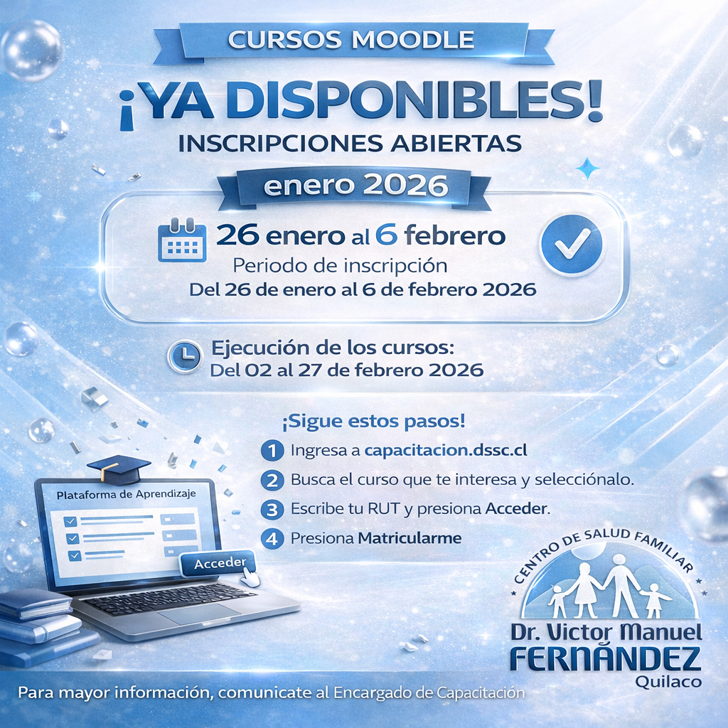 📚 Cursos Moodle Disponibles – Servicio De Salud Concepción